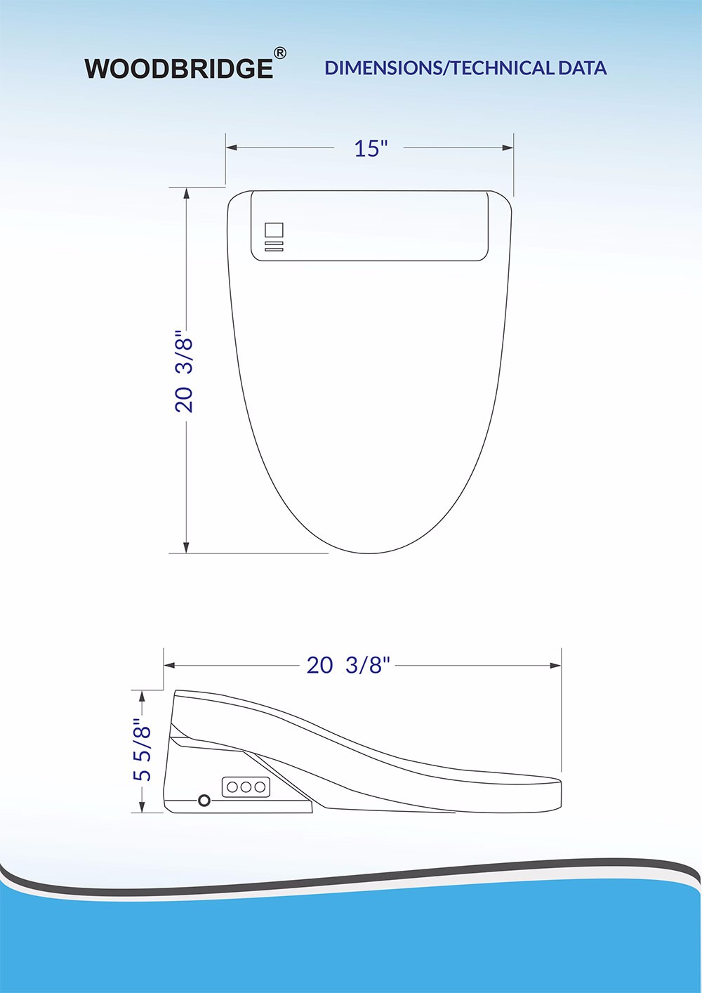 ᐅ【WOODBRIDGE BDI01 Advanced Bidet Smart Toilet Seat, White WOODBRIDGE】