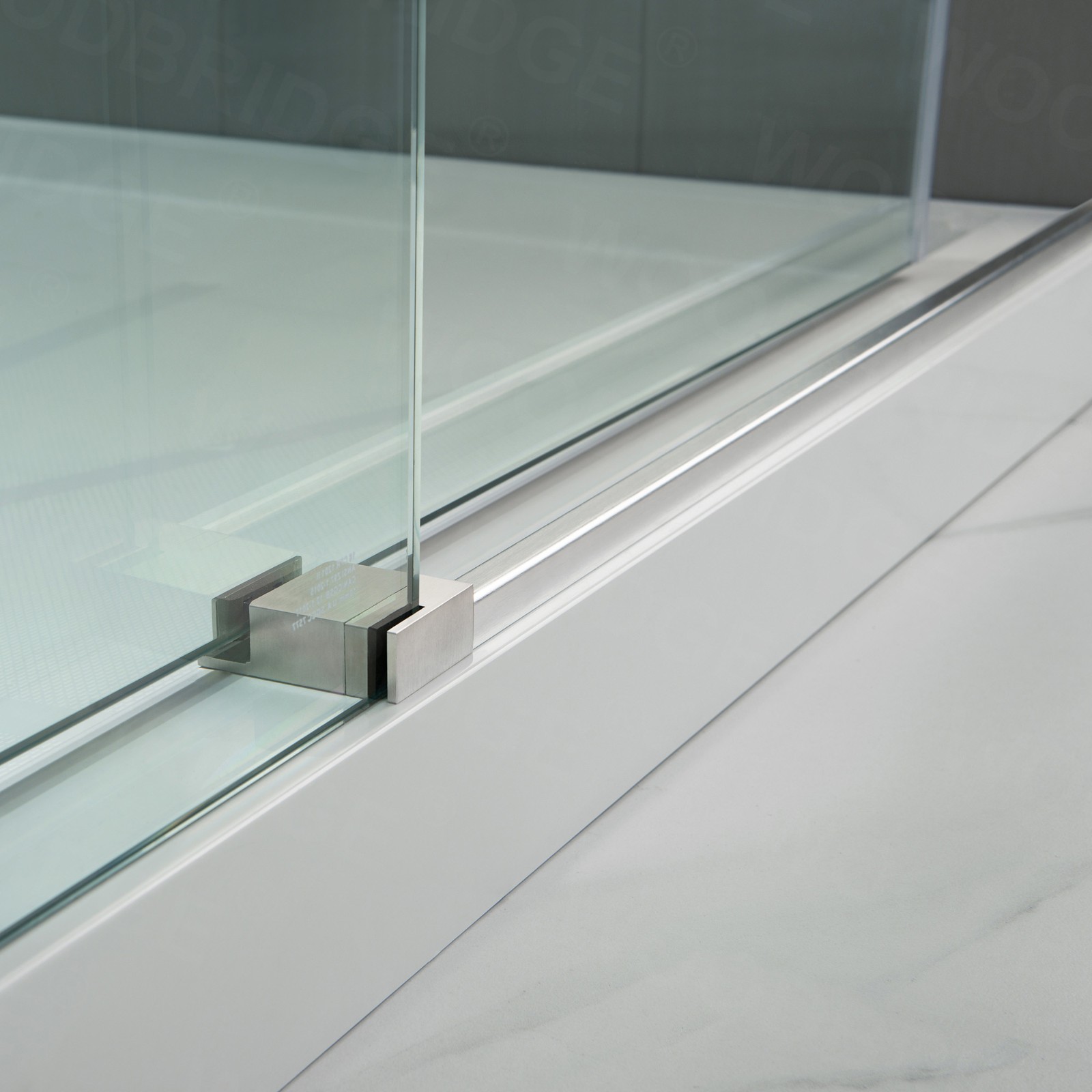 ᐅ【WOODBRIDGE Frameless Shower Doors 5660" Width x 76"Height with 3/8