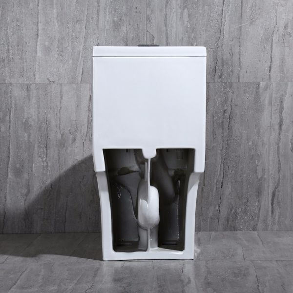  WOODBRIDGEBath T-0031 WOODBRIDGE T-0031 Short Compact Tiny One Piece Toilet with Soft Closing Seat, Small Toilet