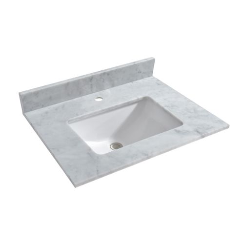WOODBRIDGE CAVT3122-1 Vanity Top with Under Mount Bowl, 31