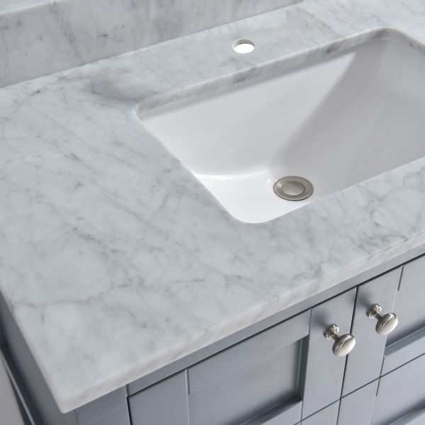 WOODBRIDGE CAVT3722-1 Vanity Top with Under Mount Bowl, 37