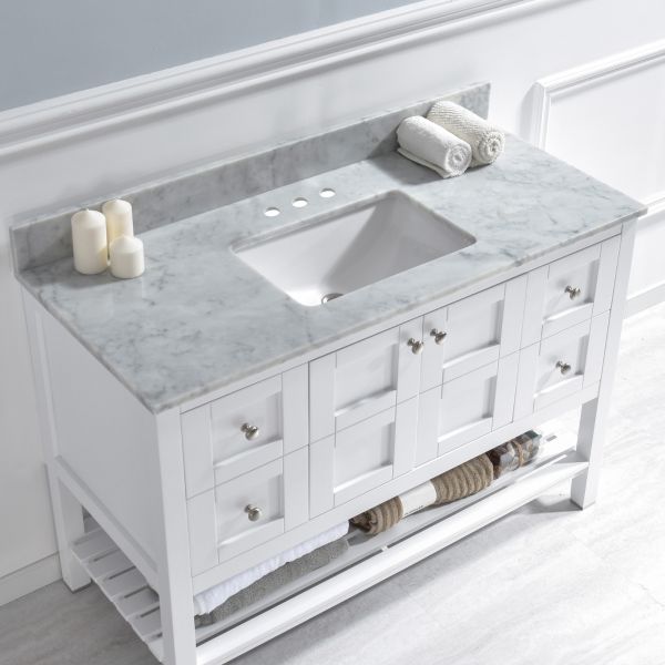  WOODBRIDGE CAVT4922-4 Vanity Top with Under Mount Bowl, 49