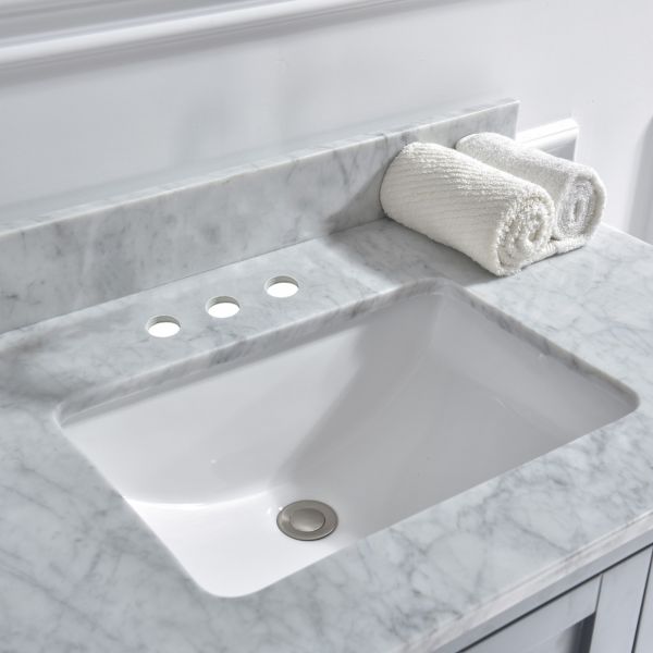  WOODBRIDGE DOULBE CAVT6122D-1 Vanity Top with Under Mount Bowl, 61