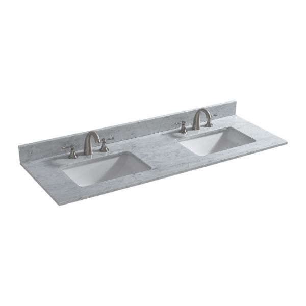  WOODBRIDGE CAVT6122D-8 Vanity Top with Under Mount Bowl, 61