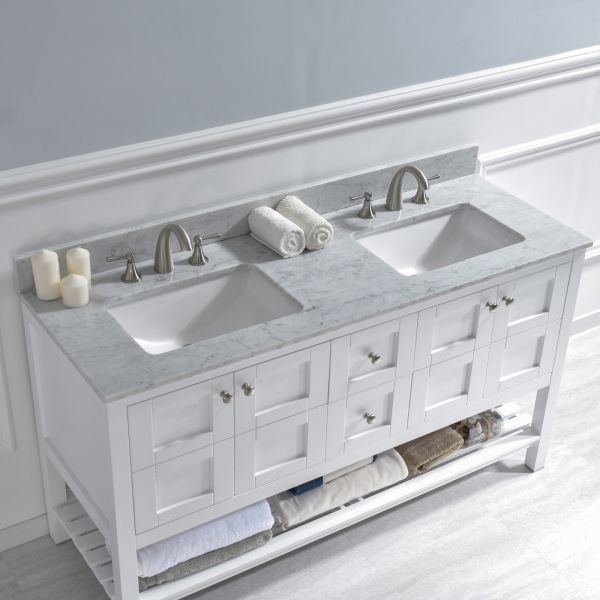  WOODBRIDGE CAVT6122D-8 Vanity Top with Under Mount Bowl, 61