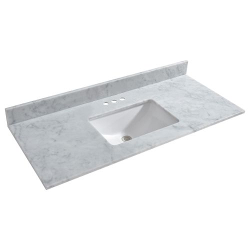 WOODBRIDGE CAVT4922-4 Vanity Top with Under Mount Bowl, 49