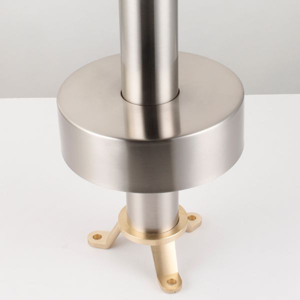  WOODBRIDGE F0001BNRD Contemporary Single Handle Floor Mount Freestanding Tub Filler Faucet with Hand shower in Brushed Nickel Finish._11102