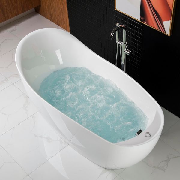  WOODBRIDGE B-0033 Deluxe Air Bubble Free Standing Bathtub, B-0033 Air Bubble Tub_10969