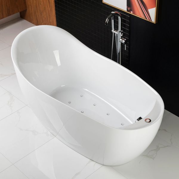  WOODBRIDGE B-0033 Deluxe Air Bubble Free Standing Bathtub, B-0033 Air Bubble Tub_10972