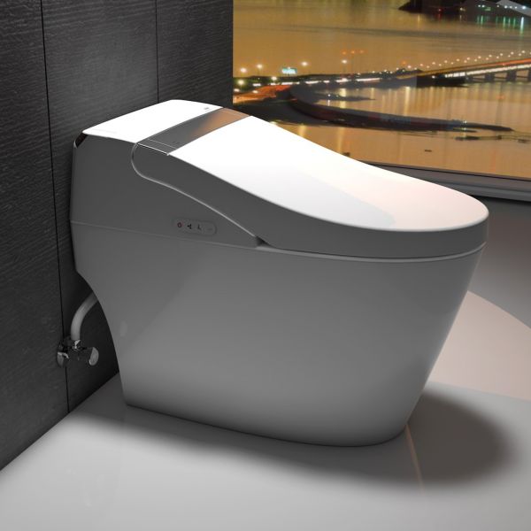  WOODBRIDGE B-0960S 1.28 GPF Single Flush Toilet with Intelligent Smart Bidet Seat and Wireless Remote Control, Chair Height, Auto Flush, Auto Open & Auto Close_10804