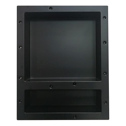 WOODBRIDGE SW1620D Shampoo/Soap Double Niche, Black