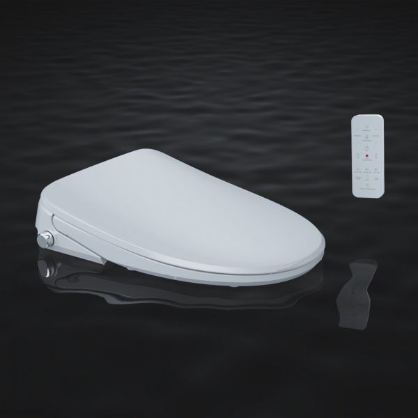 WOODBRIDGE Elongated Smart Bidet Toilet Seat, Electronic Advanced Self Cleaning, SoftClose Lid, Automatic Deodorization, Model: BID 02_9045