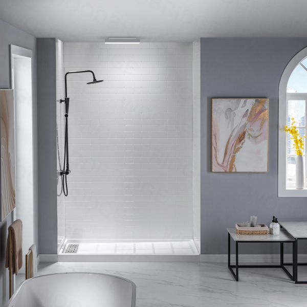 1 piece shower walls