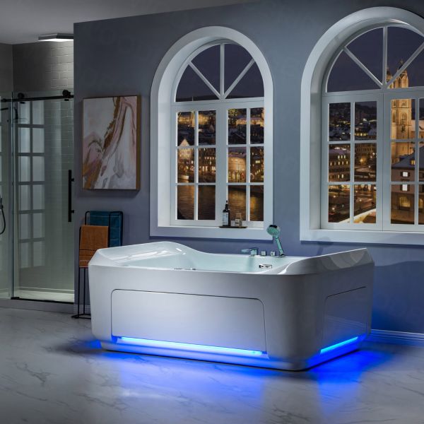 ᐅ【2 Person Freestanding Massage Hydrotherapy Bathtub Tub Hot Tub Spa