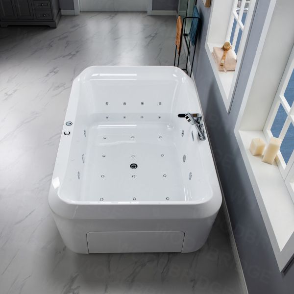 ᐅ【2 Person Freestanding Massage Hydrotherapy Bathtub Tub Hot Tub Spa