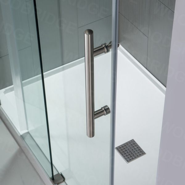 ᐅ【WOODBRIDGE Frameless Shower Doors 5660" Width x 76"Height with 3/8