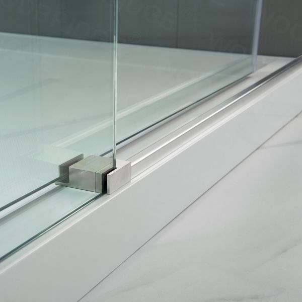 ᐅ【WOODBRIDGE Frameless Shower Doors 5660" Width x 76"Height with 3/8