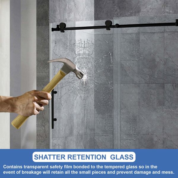  WOODBRIDGE Frameless Shower Doors 56-60
