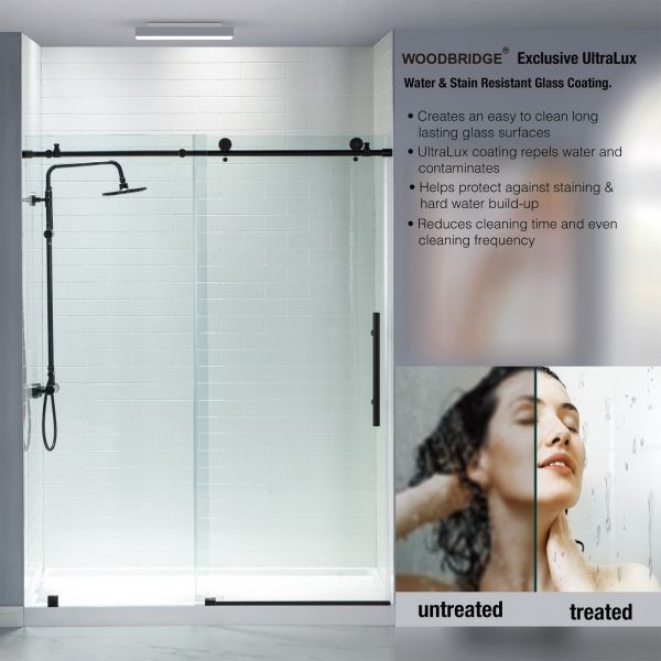  WOODBRIDGE Frameless Shower Doors 56-60