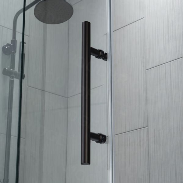 Dropship Frameless Sliding Glass Shower Doors 60 Width X 76