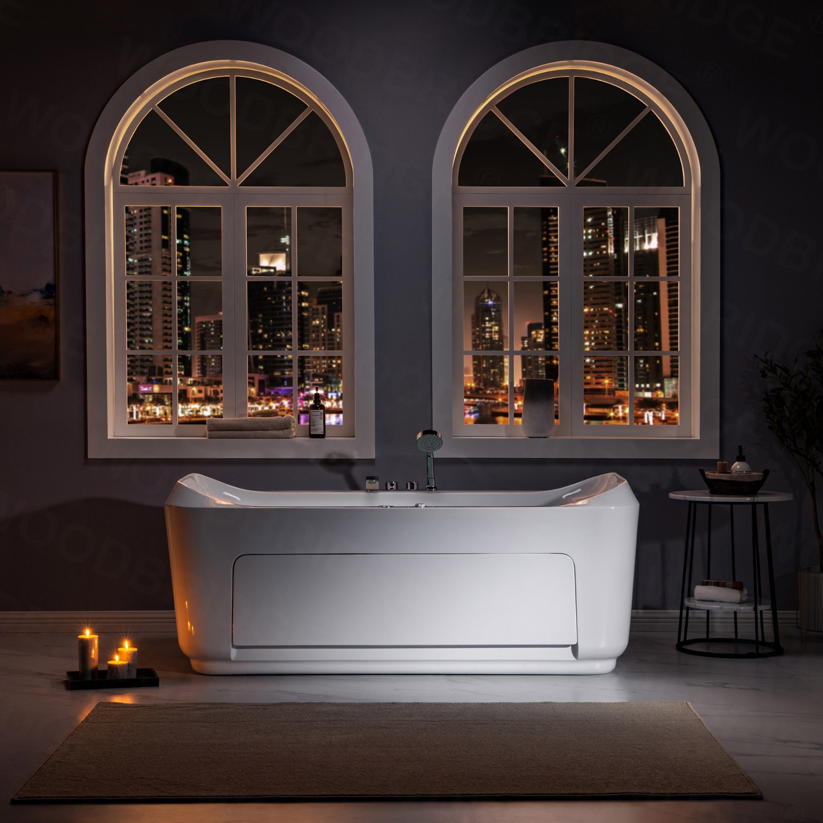 ᐅ【1 Person Freestanding Massage Hydrotherapy Bathtub Tub Hot Tub Spa