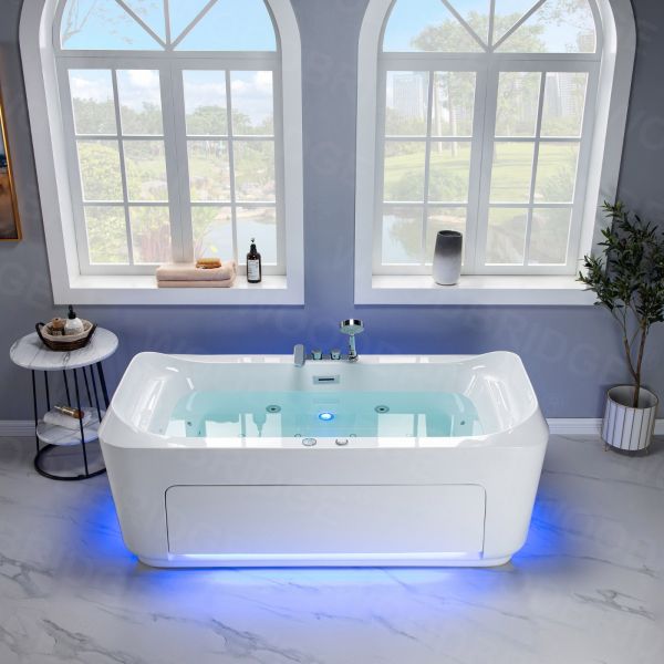 ᐅ【1 Person Freestanding Massage Hydrotherapy Bathtub Tub Hot Tub Spa ...