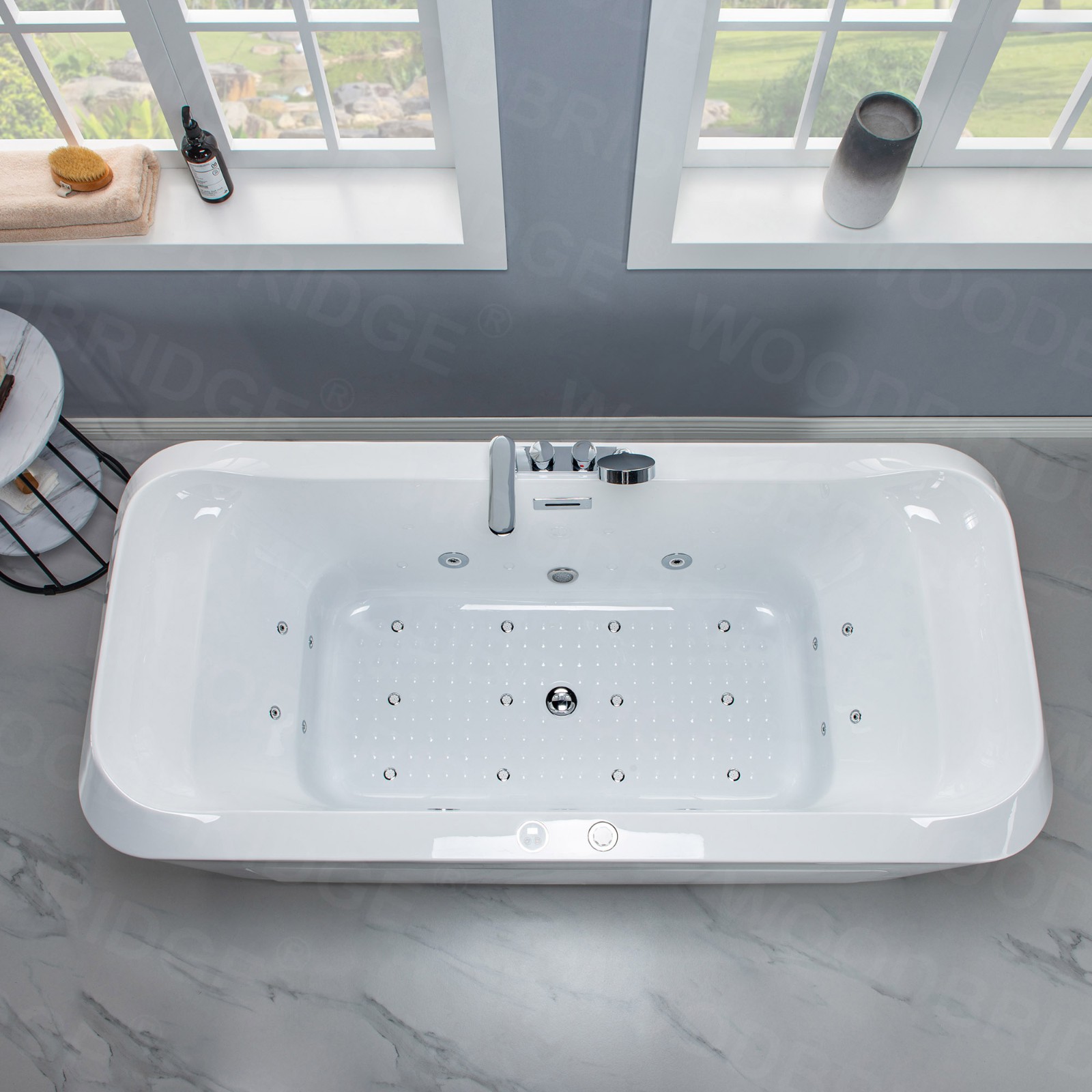 ᐅ【1 Person Freestanding Massage Hydrotherapy Bathtub Tub Hot Tub Spa