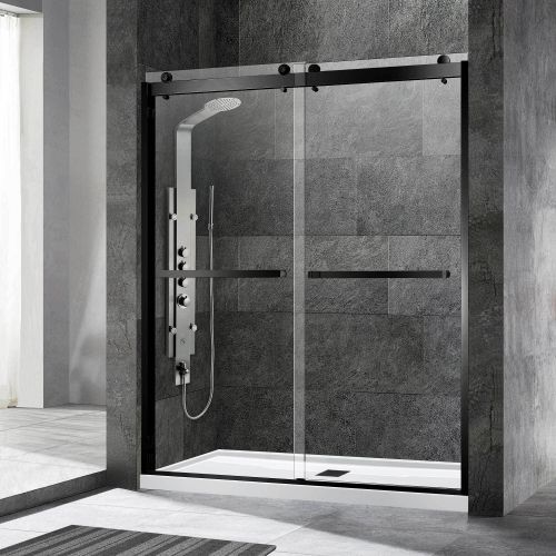 Shower door black deals