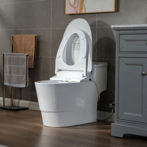 Simple Project 19 in. Tall Toilet 2-Piece 1.0/1.6 GPF Rear-Outlet