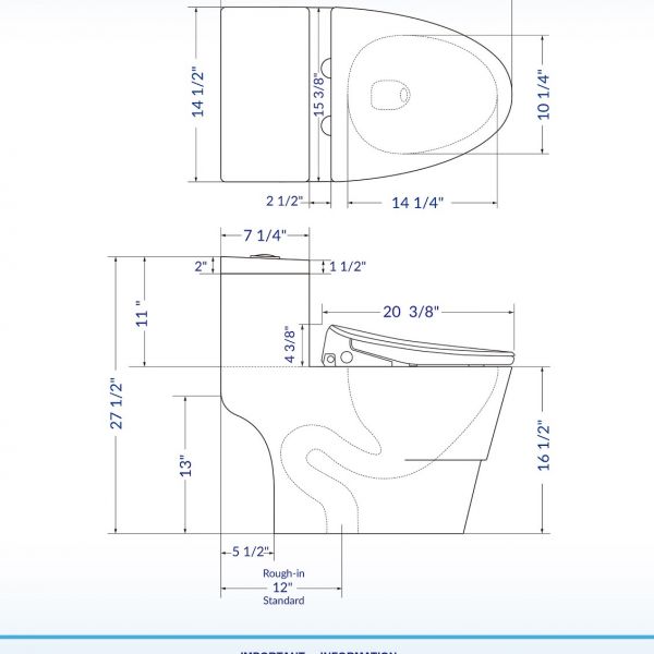  WOODBRIDGE T-0041 Elongated one Piece toilet with Smart Bidet Seat, Electronic Advanced Self Cleaning, Soft Close Lid, Adjustable Water Temperature, LED Nightlight, Heated Seat, Warm air Dryer. WHITE_6587
