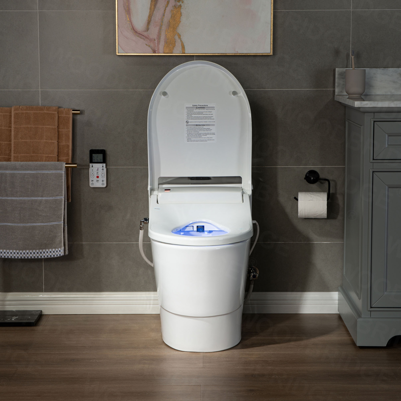ᐅ【WOODBRIDGE Toilet & Bidet Luxury Elongated One Piece Advanced Smart