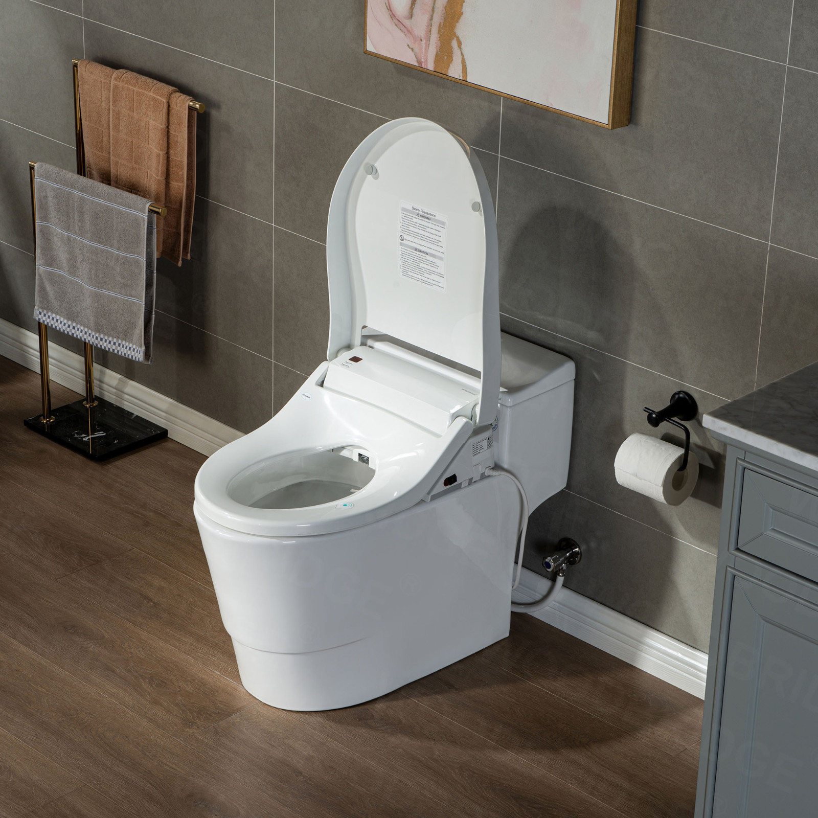 ᐅ【WOODBRIDGE Toilet & Bidet Luxury Elongated One Piece Advanced Smart