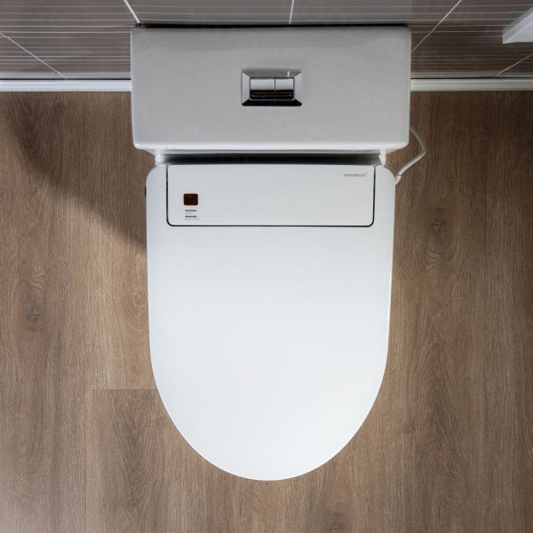  WOODBRIDGE Luxury, Elongated One Piece Toilet with Advanced Bidet Seat, T-0022, White_9739