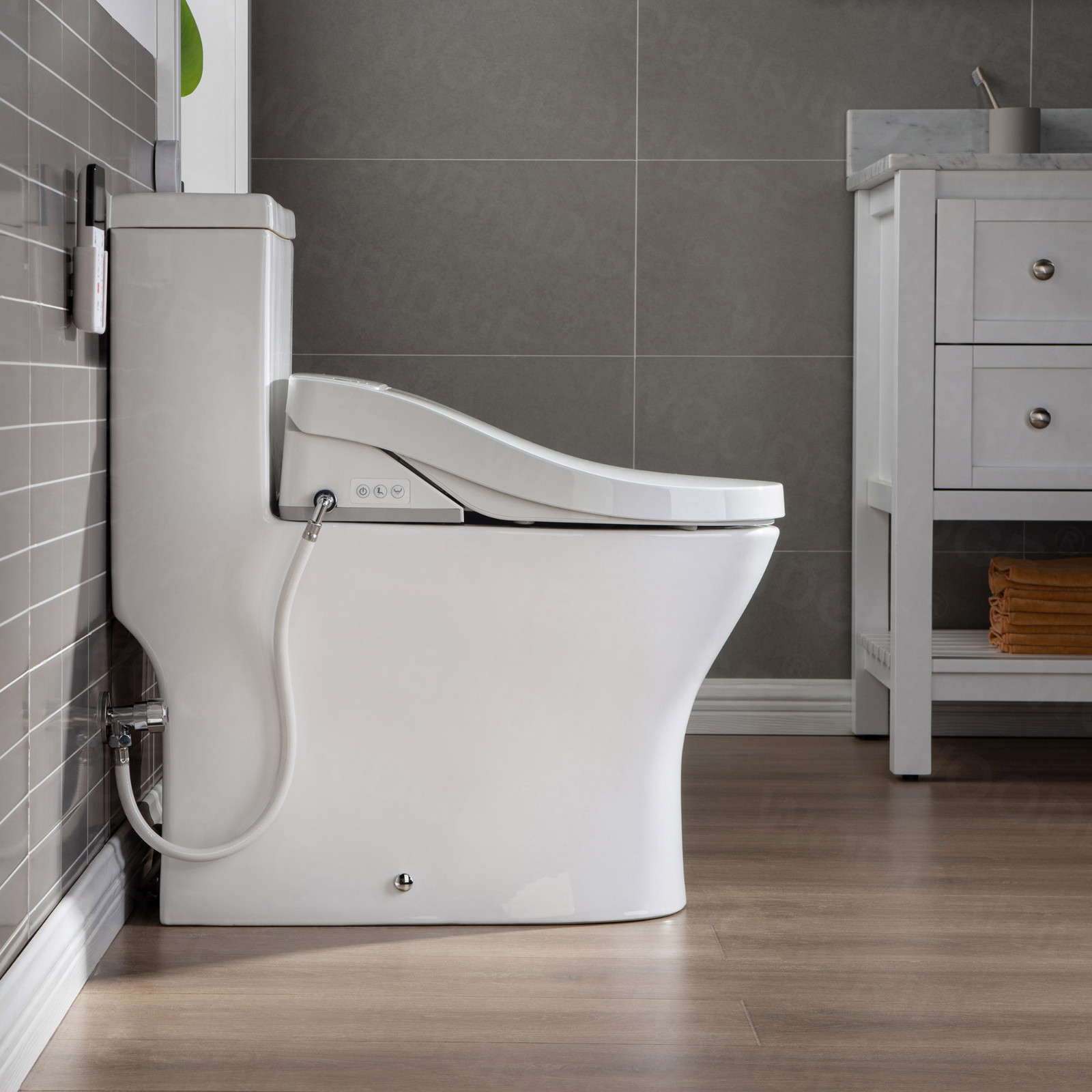 ᐅ【WOODBRIDGE Luxury, Elongated One Piece Toilet with Advanced Bidet
