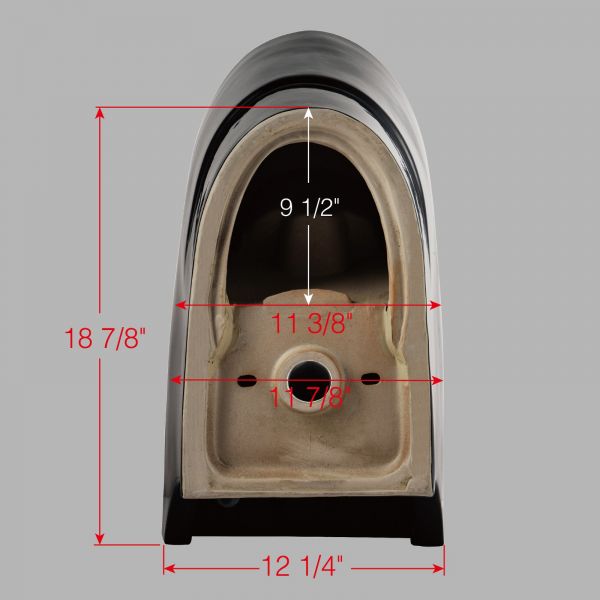  WOODBRIDGEE One Piece Toilet with Soft Closing Seat, Chair Height, 1.28 GPF Dual, Water Sensed, 1000 Gram MaP Flushing Score Toilet, B0941, Black_9910