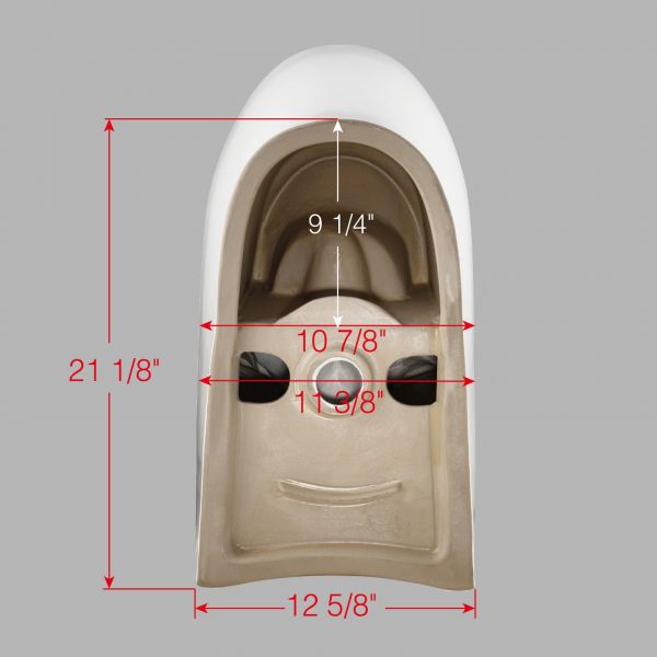  WOODBRIDGE T-0045 Modern One Piece Elongated High Effiency Toilet with Manual Operated Soft-Closed Toilet Seat, White_7928