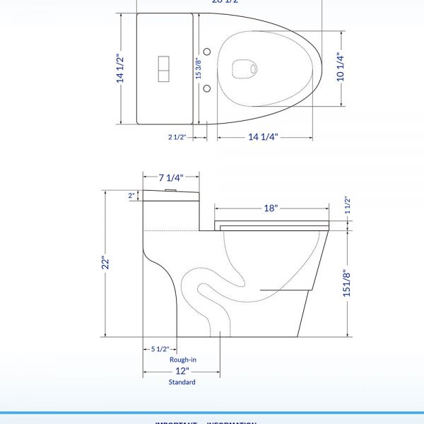  WOODBRIDGE T-0018/B-0735 Dual Flush Elongated One Piece Soft Closing Seat, Comfort Height, White T-0018/B0735, Modern Toilet_9768