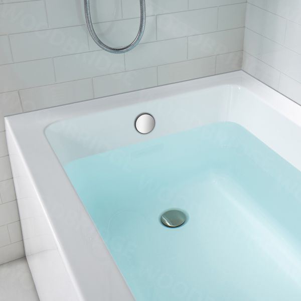 72 X 48 Acrylic Rectangle Whirlpool Bathtub - 10 Water Jets - Led Lights  - Left Side Drain - 3-Side Alcove Install - On Sale - Bed Bath & Beyond -  33466800