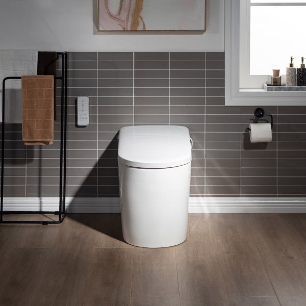  WOODBRIDGE B0980S Intelligent Smart Toilet, Massage Washing, Open & Close, Auto Flush,Heated Integrated Multi Function Remote Control, with Advance Bidet and Soft Closing Seat, White_5964