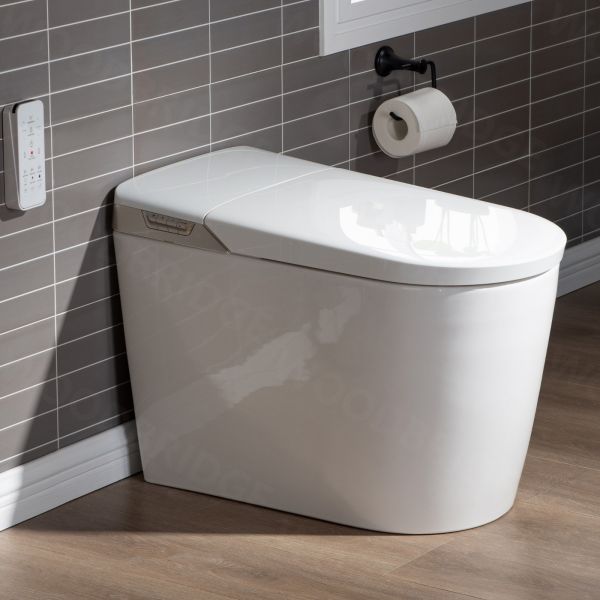  WOODBRIDGE B0980S Intelligent Smart Toilet, Massage Washing, Open & Close, Auto Flush,Heated Integrated Multi Function Remote Control, with Advance Bidet and Soft Closing Seat, White_5963