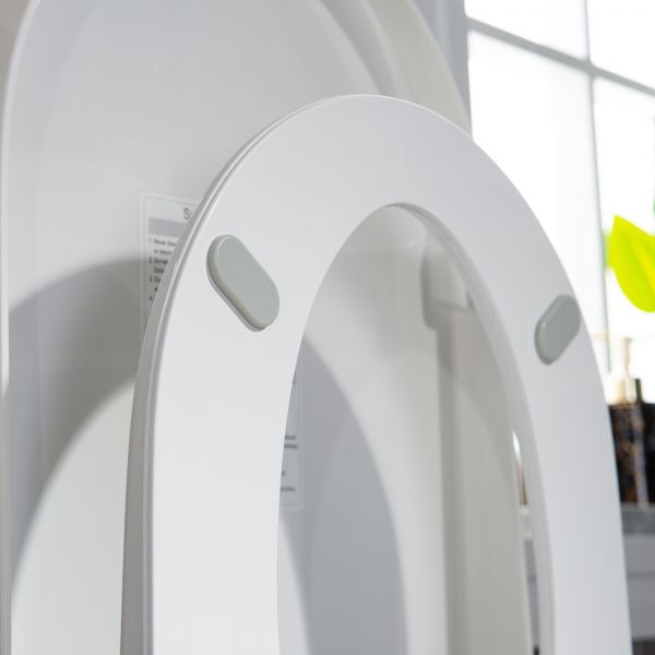  WOODBRIDGE B0980S Intelligent Smart Toilet, Massage Washing, Open & Close, Auto Flush,Heated Integrated Multi Function Remote Control, with Advance Bidet and Soft Closing Seat, White_5975