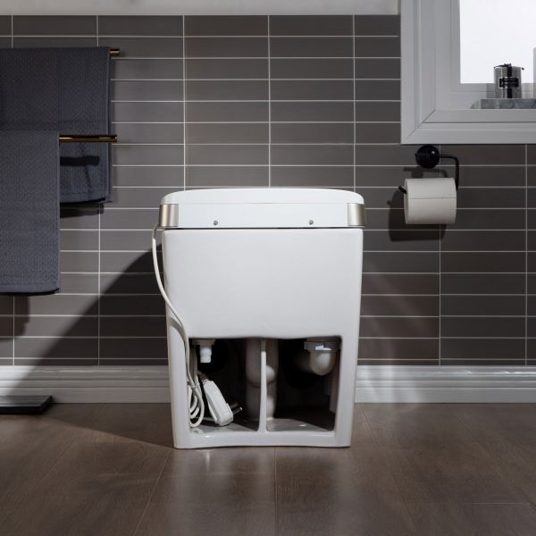  WOODBRIDGE B0980S Intelligent Smart Toilet, Massage Washing, Open & Close, Auto Flush,Heated Integrated Multi Function Remote Control, with Advance Bidet and Soft Closing Seat, White_5979