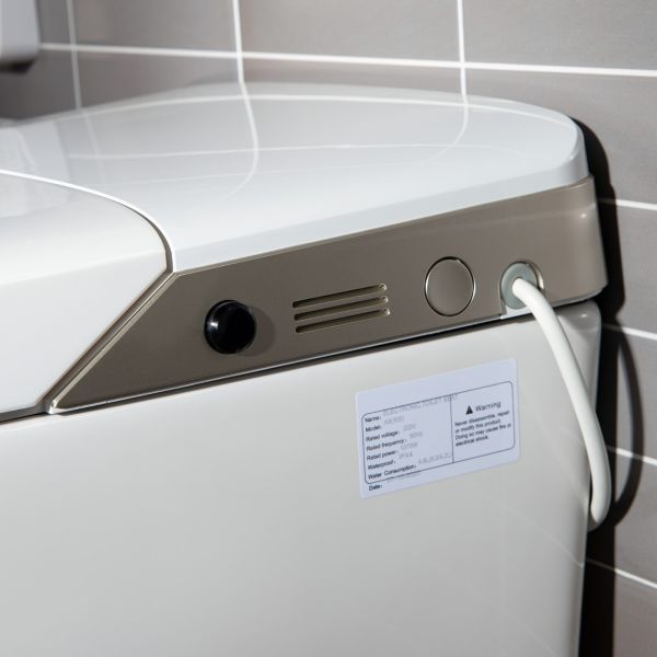  WOODBRIDGE B0980S Intelligent Smart Toilet, Massage Washing, Open & Close, Auto Flush,Heated Integrated Multi Function Remote Control, with Advance Bidet and Soft Closing Seat, White_5984