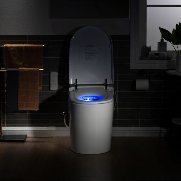  WOODBRIDGE B0980S Intelligent Smart Toilet, Massage Washing, Open & Close, Auto Flush,Heated Integrated Multi Function Remote Control, with Advance Bidet and Soft Closing Seat, White_5985