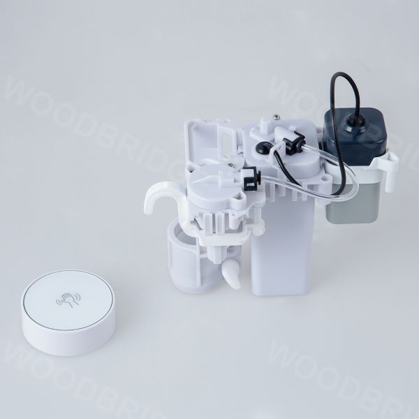  WOODBRIDGE B-0940-A Modern One-Piece Elongated toilet with Solf Closed Seat and Hand Free Touchless Sensor Flush Kit, White_5447