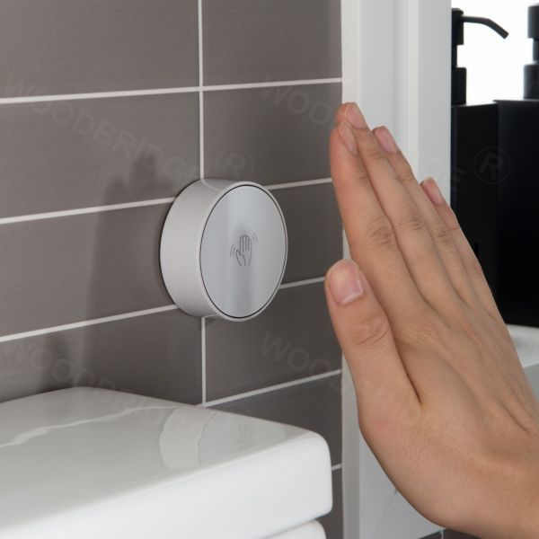  WOODBRIDGE B-0940-A Modern One-Piece Elongated toilet with Solf Closed Seat and Hand Free Touchless Sensor Flush Kit, White_5442