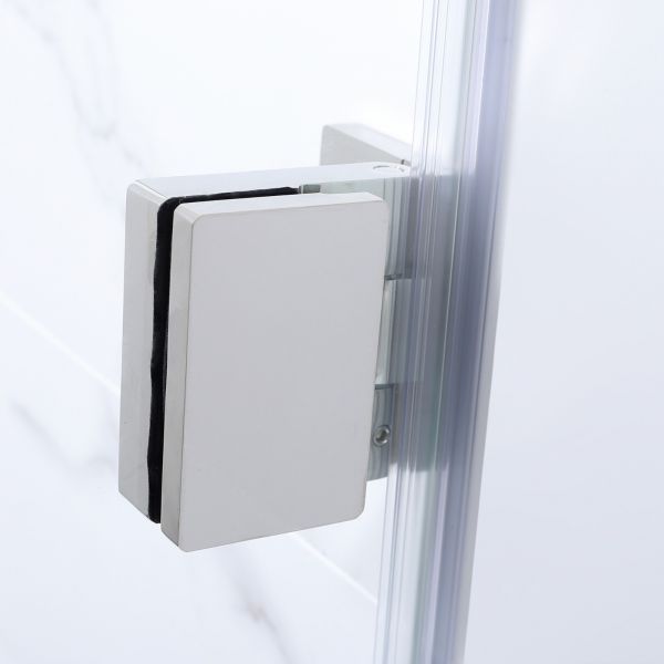  WOODBRIDGE MTDB3458-B, Frameless Hinged Bathtub Shower, 5/16