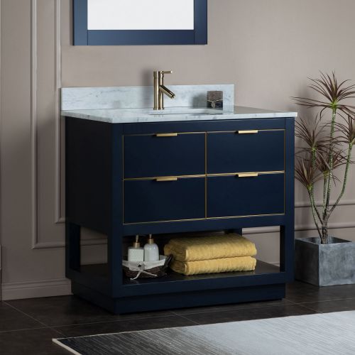 36 navy blue bathroom vanity deals