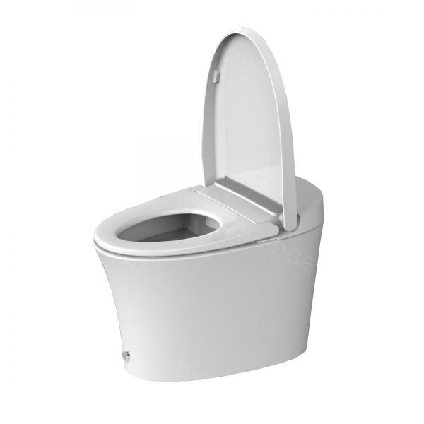  WOODBRIDGE BW5100S One Piece Modern,Slim, Tankless and High Efficiency Toilet with Battery Operated Auto Flushing