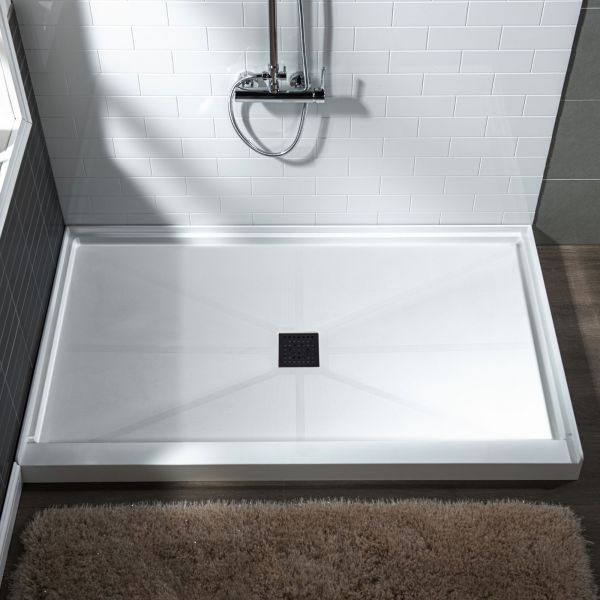 ᐅ【WOODBRIDGE SBR60301000CMB SolidSurface Shower Base with Recessed